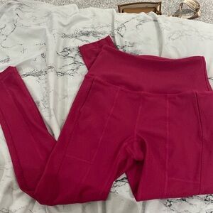 PINK FREE PEOPLE LEGGINGS